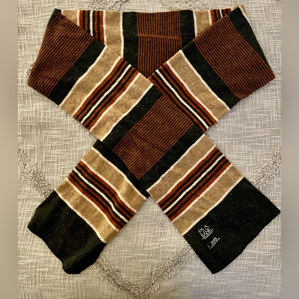 Scarf. Men’s. Jos. A. Bank. Never worn. 79% wool / 21% nylon.